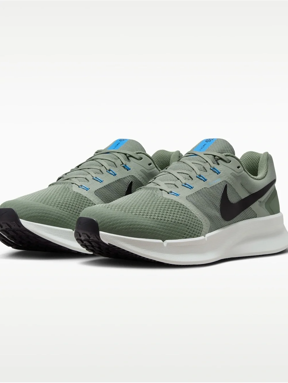 Women’s Nike Run Swift 3 Running Shoes Sneakers Size 13 Olive Green / Blue/White